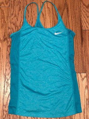 NIKE Teal Dri-FIT Workout Tank Top Racerback Size S